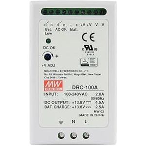 DRC-serie DIN Rail Beveiliging Voeding 40/60/100W Enkele Output met Batterijlader UPS Functie (DRC-40A)