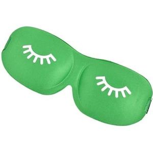 3D slaapmasker, schoonheid, wimper, slaapmasker, oogmasker, oogmasker, slaaphulp reizen, buiten, thuis, ogenrust, ontspannen, oogschelp, gezondheidszorg (groen)