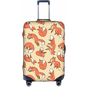 IguaTu Bagagehoes voor veel vossen, trolleykoffer, beschermende elastische hoes, krasbestendige bagagehoes, geschikt voor bagage van 18-32 inch, Wit, M