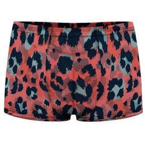Luipaard Dier Patroon Heren Boxer Slips Sexy Shorts Mesh Boxers Ondergoed Ademend Onderbroek Thong