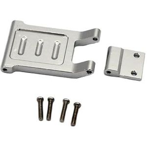 For WLtoys 124016 124018 1/12 RC model afstandsbediening auto metalen upgrade accessoires achterbumper LC RACING EMB-DTH(Silver)