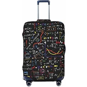 CARRDKDK Math Formule bedrukte kofferhoes, bagagebeschermer kofferhoes, individuele bagagehoezen met hoge elasticiteit (S,M, L, XL), wiskundige formule, M(30''H x 21.5''W)