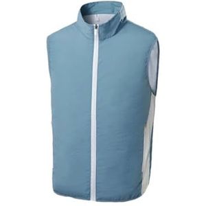 Hgvcfcv Mannen Airconditioning Vest Werkkleding Outdoor Warmte Kleding Bovenkleding Vest Voor Mannen, Lichtblauw, S