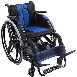 Rolstoel aluminiumlegering, opvouwbare superlichte sportscooter geschikt voor senioren met een handicap, draagbaar