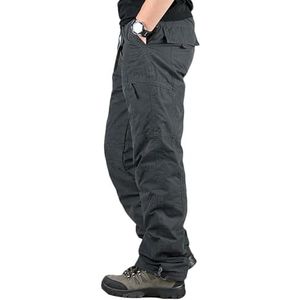 Men's Work Trousers Walking Pants Softshell Trousers for Men Fleece Pants Thermal Cargo Trousers with 6 Pockets