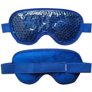 Oogmasker gel oogmasker slaap herbruikbare kralen voor warme koude therapie kalmerende ontspannende schoonheid gel ooglapje slaapbril slaapmasker slaapmasker (kleur: blauw)