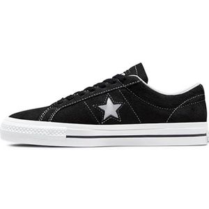 Converse Heren Cons One Star Pro Suede Comfort binnenzool sneakers met contrasterende zool | Zwart, zwart, 6 UK