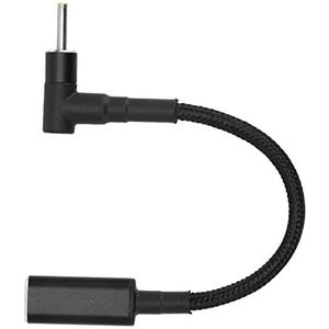 USB C Naar DC-Adapter, Draagbare 2,5 X 0,7 Mm 100 W USB C Vrouwelijk Naar DC Mannelijke Adapter voor Laptopcomputer
