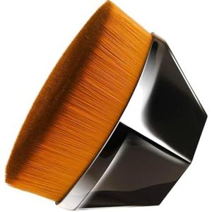 Liziyi Foundation Brush voor make-up, professionele Kabuki, bronzer, body, contour en blush kwast, zachte make-up voor het mengen van gezicht en lichaam, veganistische borstelharen voor een gladde