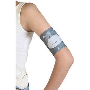 Dia-Band voor Kinderen. Comfortabel, herbruikbaar diaband om glucose sensor zoals een Medtronic Guardian, Dexcom of Freestyle Libre op zijn plaats te houden. (Junior.XL (21-24 cm))