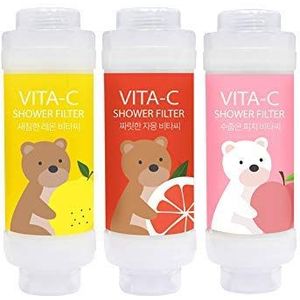 Vita-C Vitamine Douchefilter - 99,9% Filtratie/Chloorverwijdering/Aroma-therapie Perzik Roos