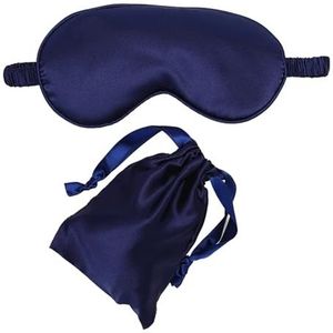 Zijde slaapmasker, Zijden slaapmaskers for de ogen 1 STUKS Imitatiezijde slaapmasker met gewatteerde oogbescherming(Dbl)