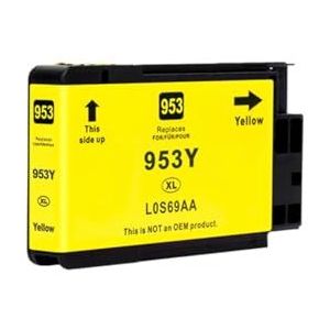 953XL Inktcartridge Compatibel 953 for XL for Pri-ter Offi-eJet Pro 7720 7730 7740 8210 8218 Zwart CMYK(Yellow)