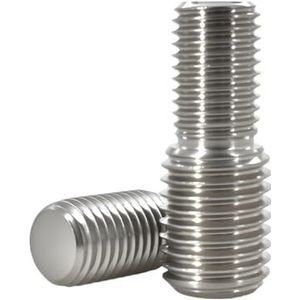 304 RVS reductieschroeven draadadapter mannelijk-mannelijk conversie dubbele kop overdrachtsbout(M6x6-M8x10)