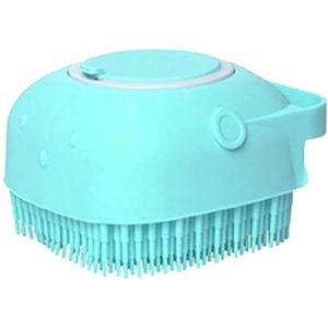 Badborstel voor zachte peeling, siliconen, zachte herbruikbare kinderschrobber met handgreep, milieuvriendelijke shampoo voor het baden