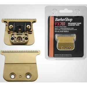 BY MIA FX Skelet Vervanging Trimmer Blade | Competible FX787 FX726 | Titanium Goud Zwart Zilver Blades | Outliner Tondeuse (Goud)