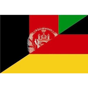 Sticker Vlag Afghanistan Duitsland 30 x 20 cm Sticker Vlag Vlag