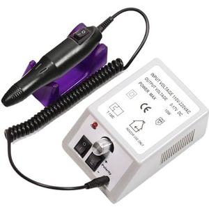 Nagelboormachine Elektrische manicurefreesset for gellak Professionele manicuretool Salonuitrusting(Grey,US)