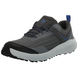 Columbia Vertisol Trailloopschoenen voor heren, Titanium Grijs Staal Vivid Blauw, 9.5 UK Wide