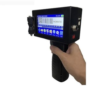 QR-balk Batchcode Datum Nummer Logo Vervaldatum Etiket Plastic fles Online masker Handjet Handheld thermische inkjet TIJ-printer(Printer 2 black ink)