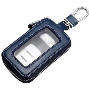 Autosleutel beschermhoes Auto Key Pocket Case Retro Sleutelhanger Portemonnee Rits Tas Visuele Spiegel Venster Autosleutel Beschermtas Lederen Sleutelhouder Sleutel Shell(1 UK)