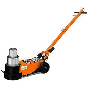 30T Pneumatische Jack Nieuwe V Auto Hydraulische Duizend Gouden Top Dubbele Sectie Auto Reparatie Lift Tool voor smalle ruimte en koperfitting(Double Fold)