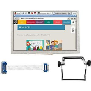 Waveshare 5 inch TFT LCD Display 800x480 IPS Screen LCD with DPI Interface for Raspberry Pi 3 B+/3 B/2 B/3 A+/Zero/Zero W Support Raspbian, Ubuntu, OSMC Refresh Rate up to 60Hz