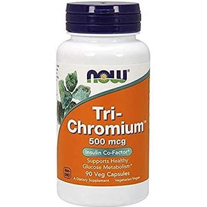 Now Voedingsmiddelen Tri-Chroom, 500mcg Capsules, 90-Count