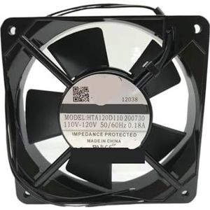 Server ventilator HTA120D110 AC 110V 120V 0,18A 120x120x25mm