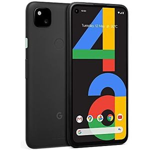 Google Pixel 4a, zwart, 128 GB (gereviseerd)