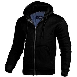 Bikers Gear Motorhoodie voor dames, beschermende motorjas voor dames, gevoerd met kevlar en afneembare gepantserde softshell-motorhoodies voor dames, zwart., 38