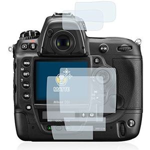 BROTECT 2x Antireflecterende Beschermfolie voor Nikon D3S Anti-Glare Screen Protector, Mat, Ontspiegelend