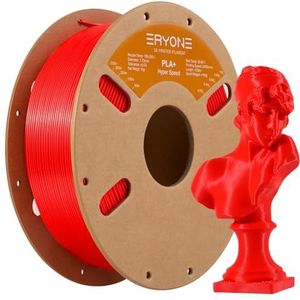 ERYONE High Speed Filament PLA+ 1.75mm +/- 0.03mm, 3D Printing PLA Pro Filament Fit Most FDM Printer, 1kg (2.2LBS) / Spool, Red