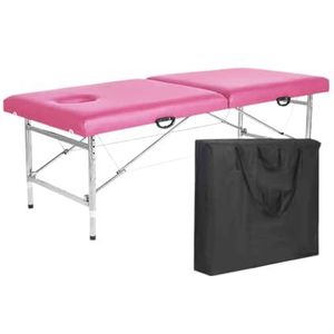 CQCCQ Draagbaar opvouwbaar schoonheidsbed, in hoogte verstelbaar schoonheidsmassagebed met hoofdgat, tatoeagebed, therapiebed, geschikt for spa-salon, tatoeage-schoonheid(Color 7)