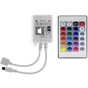 DC12V RGBW/RGBWW Wifi LED-controller met IR 24 sleutel afstandsbediening 5-pins aansluiting voor RGBW LED-strips (kleur: WIFI RGB 1 uitgang)