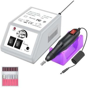 Professionele elektrische nagelschuurmachine boormachine nagelvijl nagelboor geluidsarm for acryl manicure gel art(Nail Drill 2000-WH)