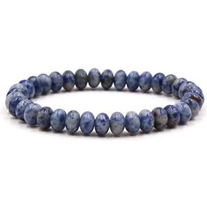 Handgemaakte kralenarmband, Natuurlijke blauwe vlekken steen sieraden elegante eenvoudige stijl armband yoga sierlijke koppels armband cadeau for verjaardagsfeestje