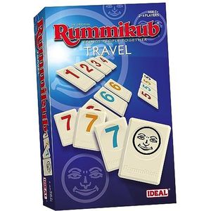 IDEAL, Rummikub Travel game: Brings people together, Family Strategy Games, For 2-4 Players, Ages 7+