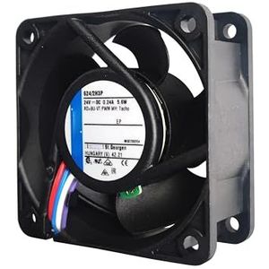 624/2H3P Ebm Papst Ventilator 6025 60 * 60 * 25mm DC 24V 67m³/h Kogellager 4-draads axiale ventilator voor voeding 6cm ventilator