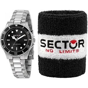 Sector No Limits Dameshorloge, collectie 230, alleen tijdweergave, 3H, van staal - R3253161529