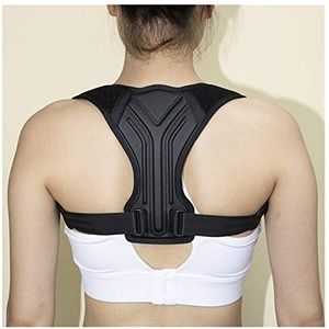 Houdingscorrector Rugbrace Verstelbare houdingsbrace voor bovenrug Schouder Rugpijn Relief Trainer Spine Corset Support (Color : Large)