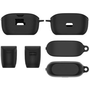 Siliconen Oordopjes Beschermhoes voor JBL Vibe Buds Oortelefoon Anti-Kras Shockproof Cover Hoofdtelefoon Protector voor JBL Vibe Buds (zwart)