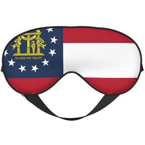 sttung Georgia Flag Print Travel - Friendly Sleep Soft Eye Mask: Compact, lichtgewicht, verstelbare riem
