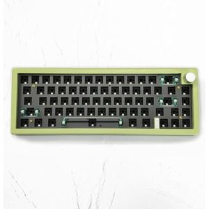 QPSJXN Aanpasbaar Bluetooth 2.4G RGB RGB backverlichting, heet swappbaar mechanisch toetsenbord met afdichtingsstructuur en drie modi -compatibiliteit (groen)