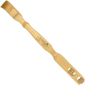 BambooMN 17 Inch Bamboe Houten Terug Scratcher Knobby Massage Roller Handvat voor Jeuk Stress Verlichting, 1 Stuk