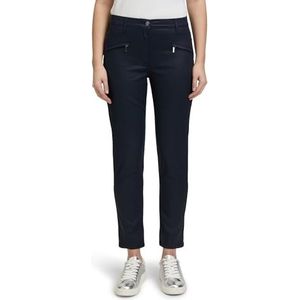 Betty Barclay Perfect body-broek voor dames met zakken met ritssluiting, blauw, 38