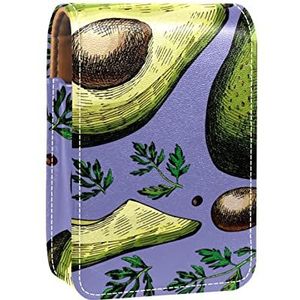 Lipgloss Houder Lipstick Case Draagbare Mini Lipstick Opbergdoos Reizen Lipstick Organizer Case met Spiegel voor Vrouwen 3 (41), Meerkleurig, 9.5x2x7 cm/3.7x0.8x2.7 in