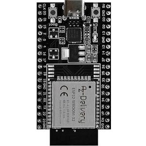 AZDelivery 1 x ESP32 Dev Kit C V4 NodeMCU WLAN WiFi Development Board met USB-C-aansluiting, compatibel met Arduino inclusief e-book (ESP32 Dev Kit C V2 opvolger)