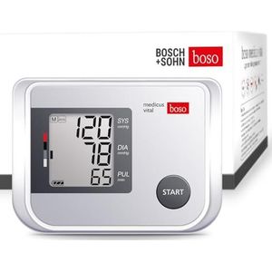boso medicus vital – volautomatische bloeddrukmeter voor de bovenarm met groot display en aritmiedetectie – incl. bloeddrukmanchet (22-42 cm)