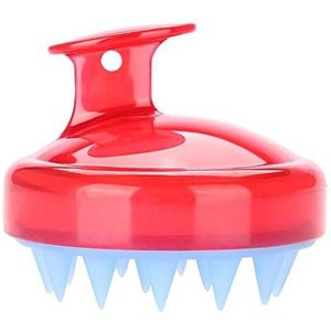 Boolavard Haarborstel, shampooborstel, voor hoofdhuidverzorging rood